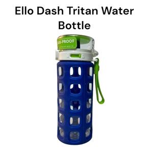 Ello Dash 16 Fluid Ounce Touchdown Blue Tritan Kids Water Bottle